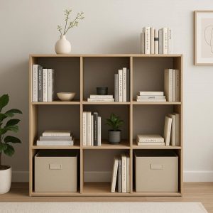 Modular Cubicle Bookshelf – Versatile Office & Home Library Storage