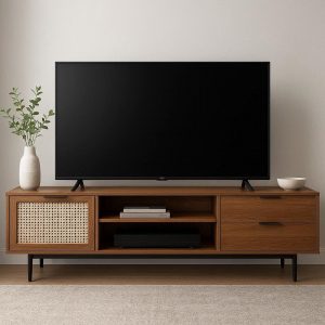 80-Inch Modern Entertainment Center – Chic TV Stand with Storage